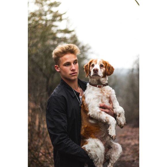 All-in-One Men's Genuine Leather Belt, Dog Collar, and Dog Leash Set - Picture 5 of 12